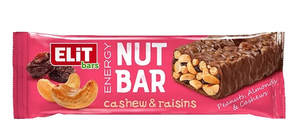 ELiT NUT BAR with cashews and raisins